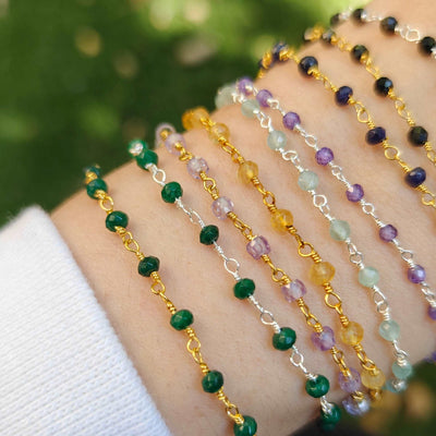 Birthstone Beaded Bracelet