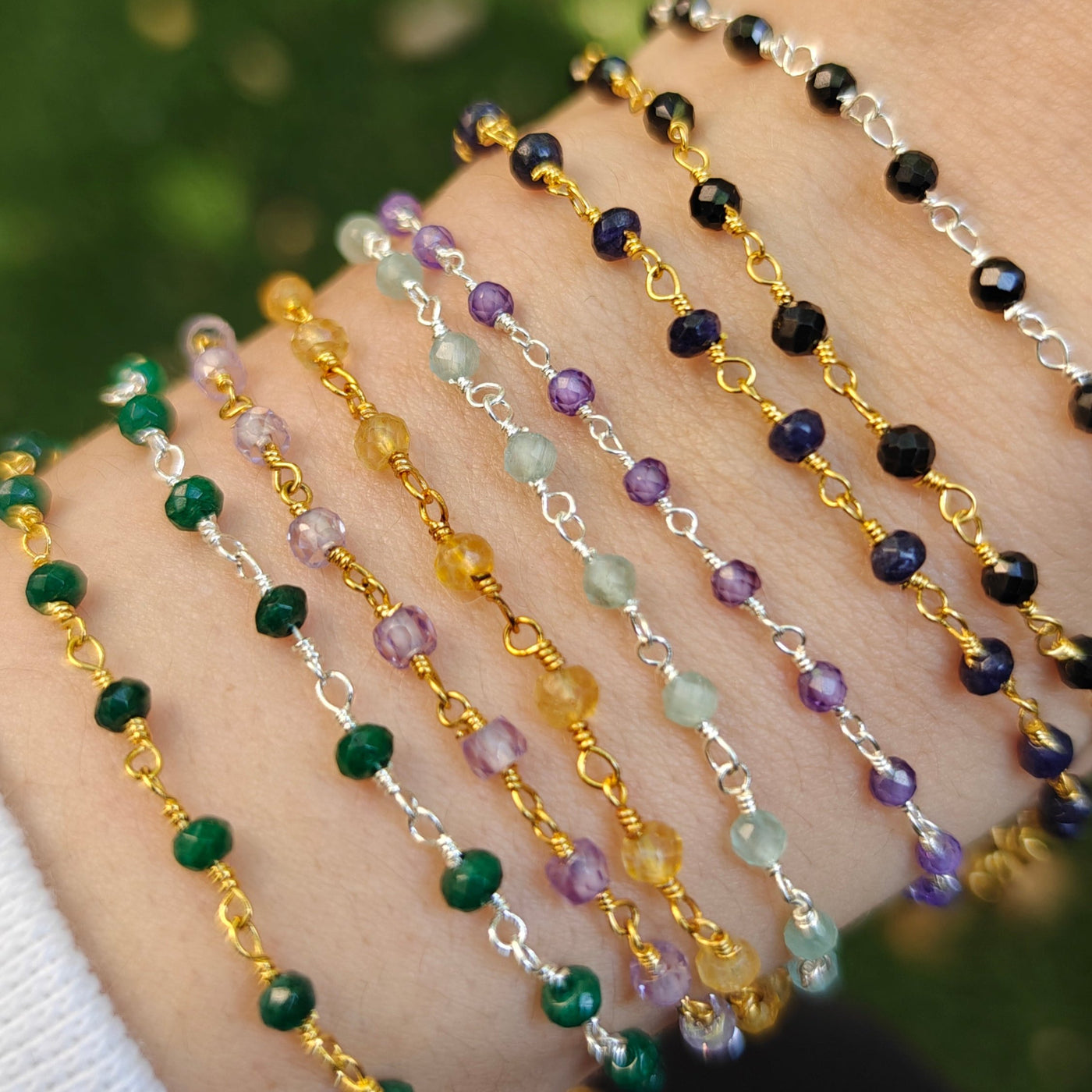 Birthstone Beaded Bracelet