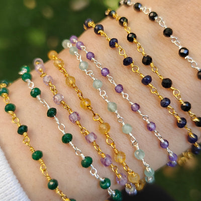 Birthstone Beaded Bracelet