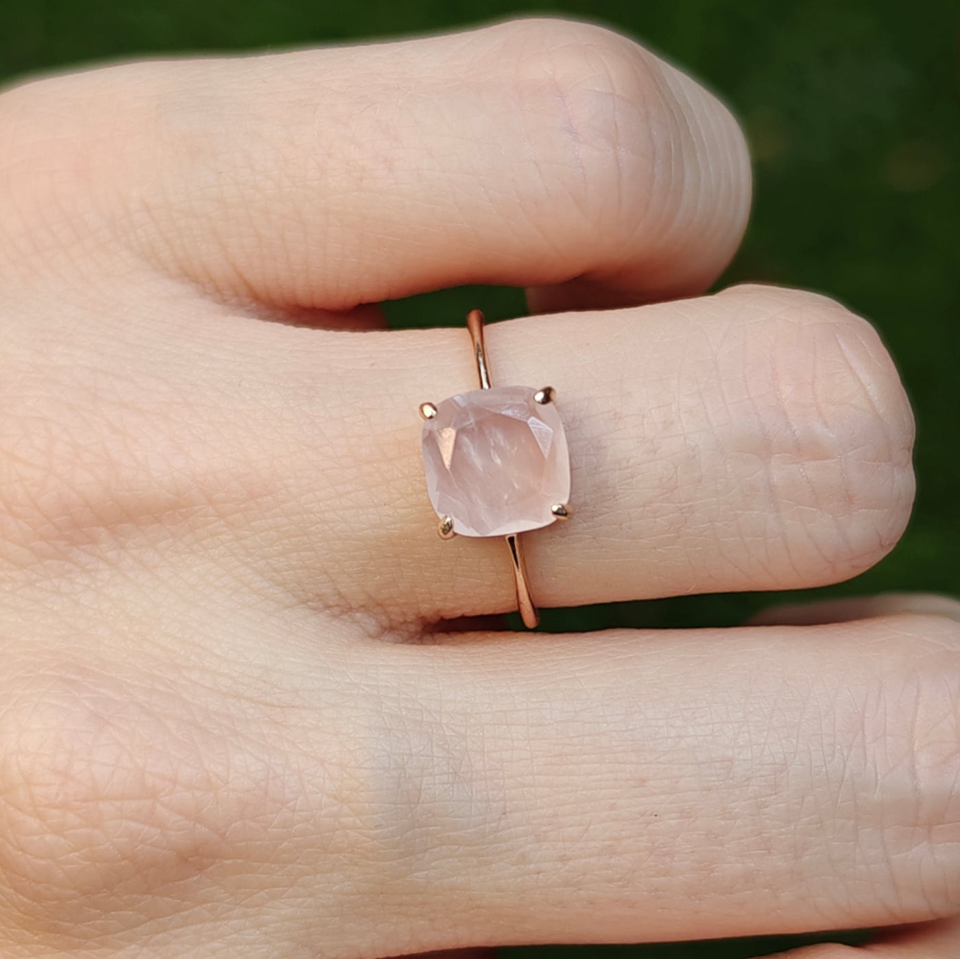 The Asher - Natural Rose Quartz