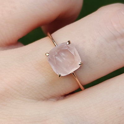 The Asher - Natural Rose Quartz