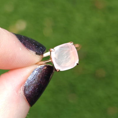 The Asher - Natural Rose Quartz