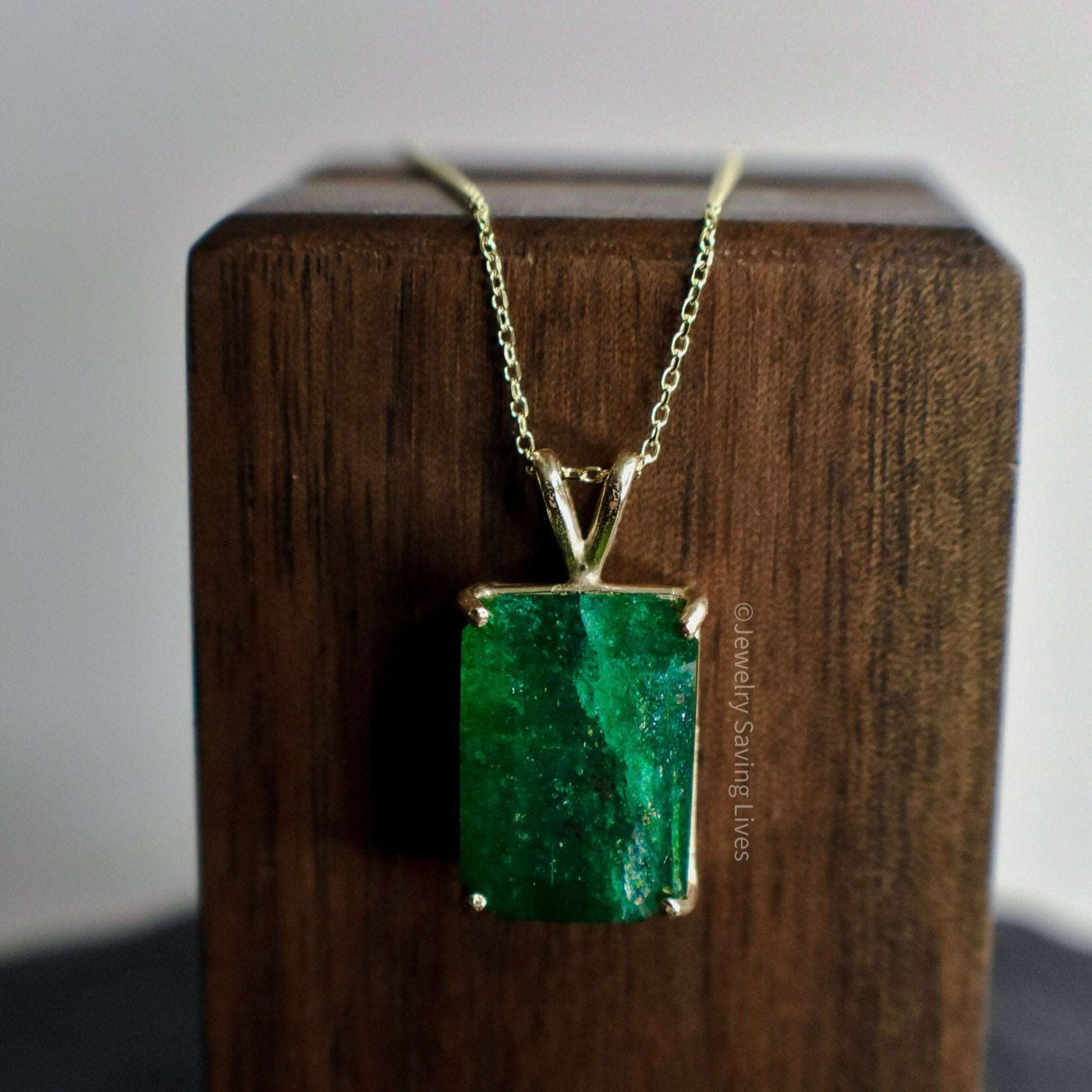 Large Emerald Necklace