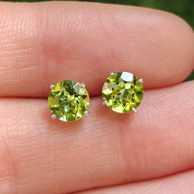 Peridot Stud Earrings