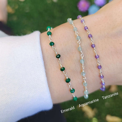 Birthstone Beaded Bracelet