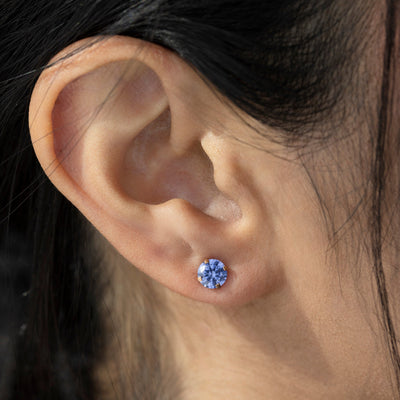 LS Tanzanite Stud Earrings