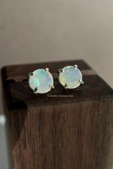 NATURAL WELO OPAL STUD EARRINGS -JSL