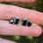 The Aurora - Toi et Moi Onyx Earrings Earrings Handmade Handcrafted