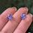 AAA Natural Tanzanite Oval Stud Earrings Earrings Handmade Handcrafted