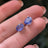 AAA Natural Tanzanite Oval Stud Earrings Earrings Handmade Handcrafted
