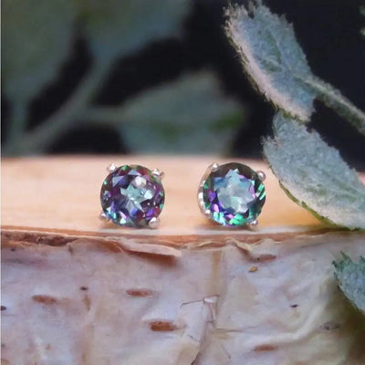 Alexandrite Stud Earrings Earrings Handmade Handcrafted