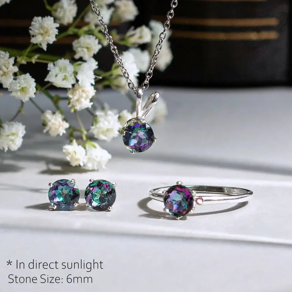 Alexandrite Stud Earrings Earrings Handmade Handcrafted
