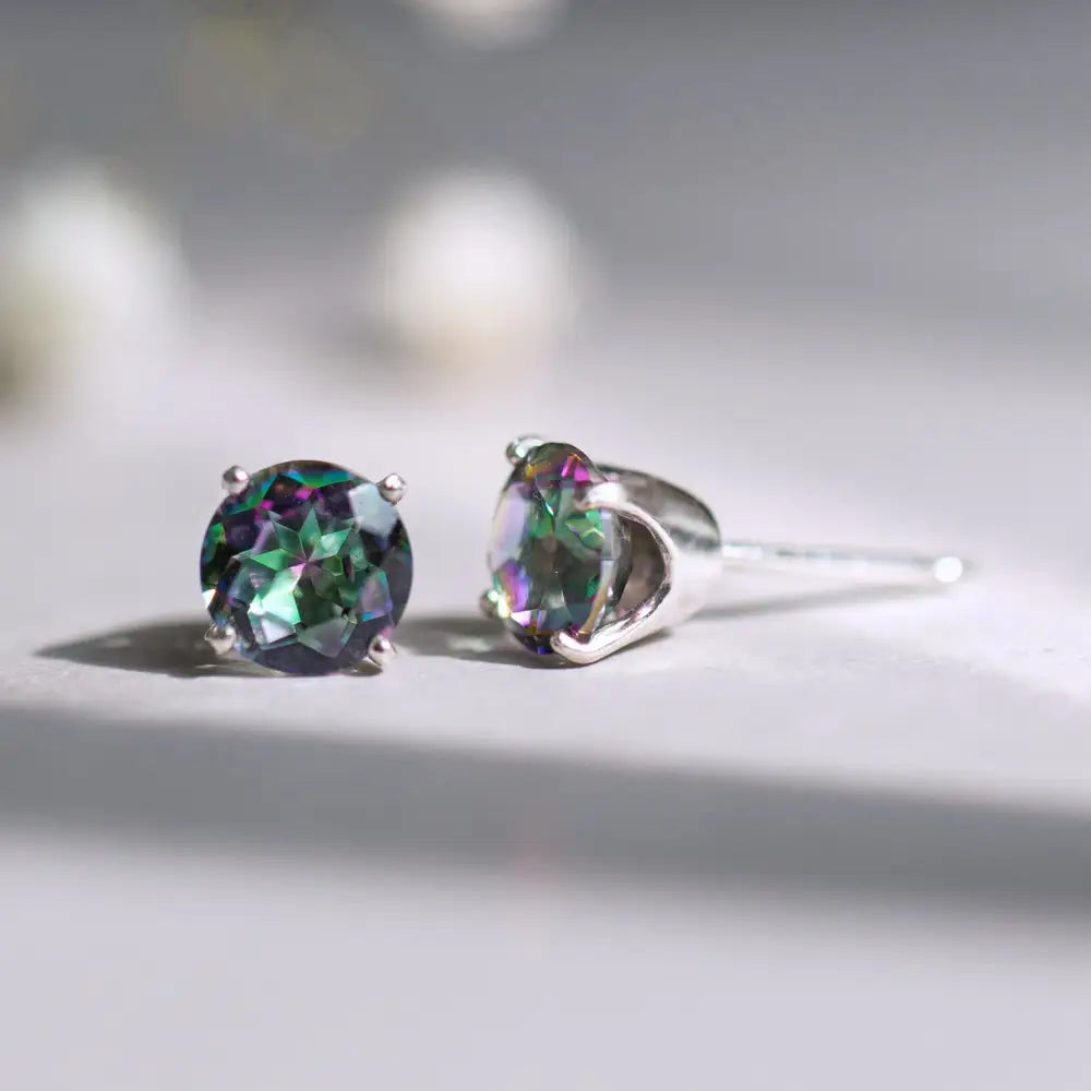 Alexandrite Stud Earrings Earrings Handmade Handcrafted