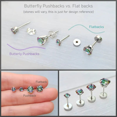 Alexandrite Stud Earrings Earrings Handmade Handcrafted