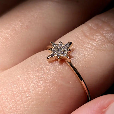 Amethyst Star Ring Rings Handmade Handcrafted