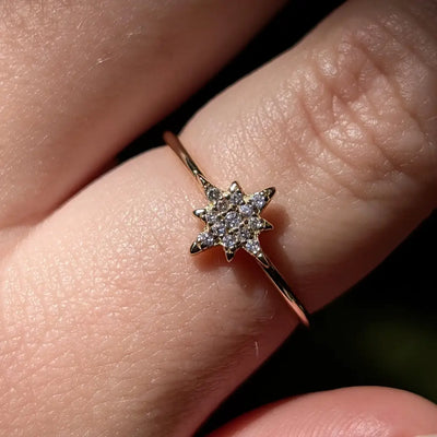 Amethyst Star Ring Rings Handmade Handcrafted