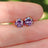 Amethyst Stud Earrings Earrings Handmade Handcrafted