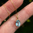 Aquamarine Oval Necklace Necklaces Handmade Handcrafted