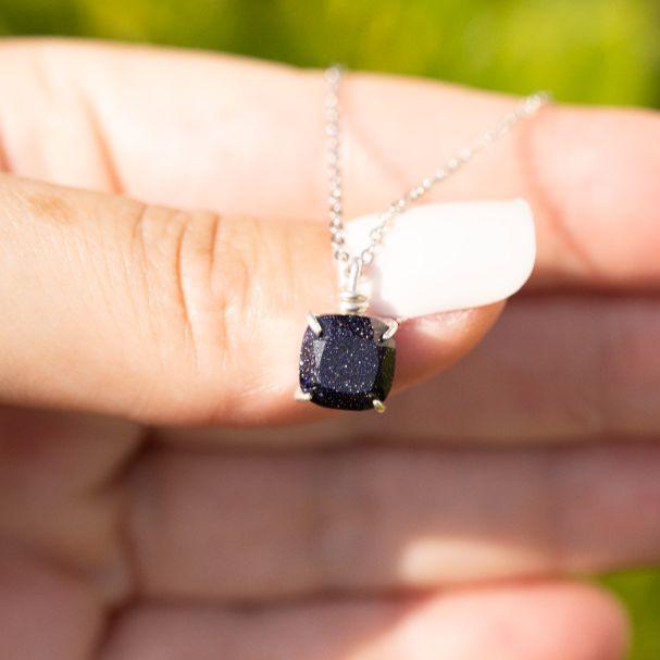 The Ashlynn - Blue Sandstone Necklace