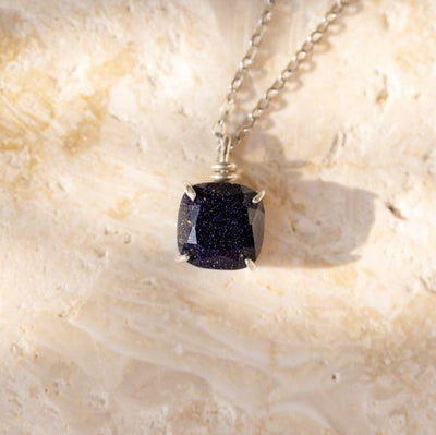 The Ashlynn - Blue Sandstone Necklace