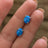Australian Blue Opal Stud Earrings Earrings Handmade Handcrafted