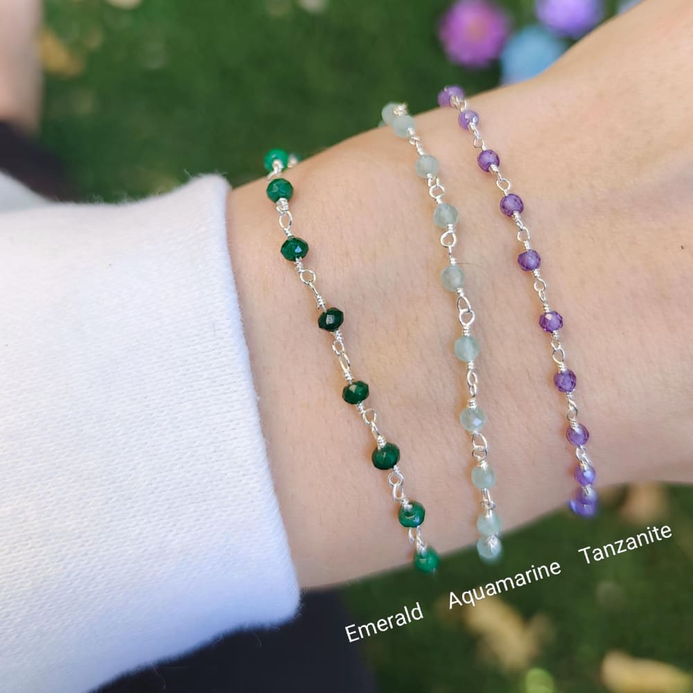 Birthstone Beaded Bracelet Bracelet Handmade Handcrafted