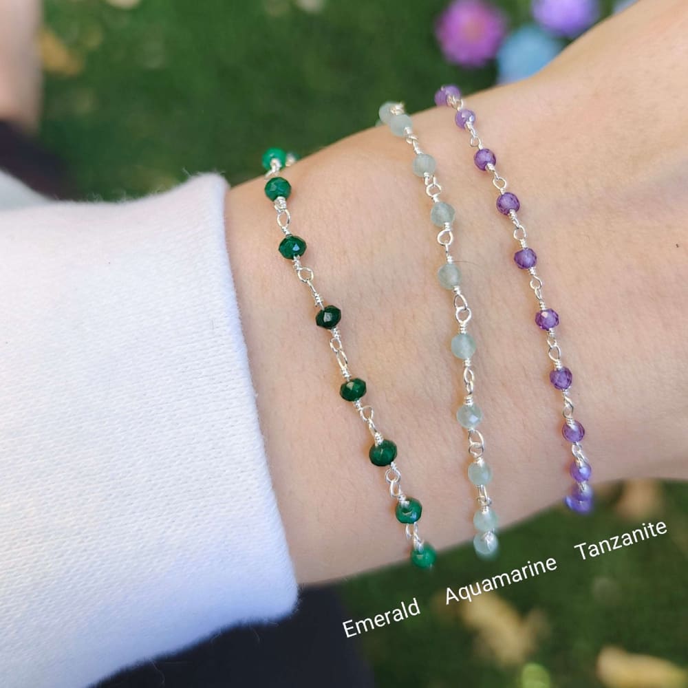 Birthstone Beaded Bracelet Bracelet Handmade Handcrafted