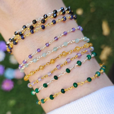 Birthstone Beaded Bracelet Bracelet Handmade Handcrafted