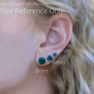 Black Opal Stud Earrings Earrings Handmade Handcrafted