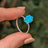 Blue Raw Australian Opal Ring Rings Handmade Handcrafted