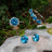 Blue Topaz Stud Earrings Earrings Handmade Handcrafted