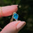 Celestial Drop - Blue Topaz Upside-Down Teardrop Necklace Necklaces Handmade Handcrafted
