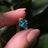 Celestial Drop - Blue Topaz Upside-Down Teardrop Necklace Necklaces Handmade Handcrafted