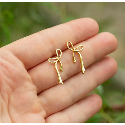 Bow Ribbon Earrings Earrings Handmade Handcrafted