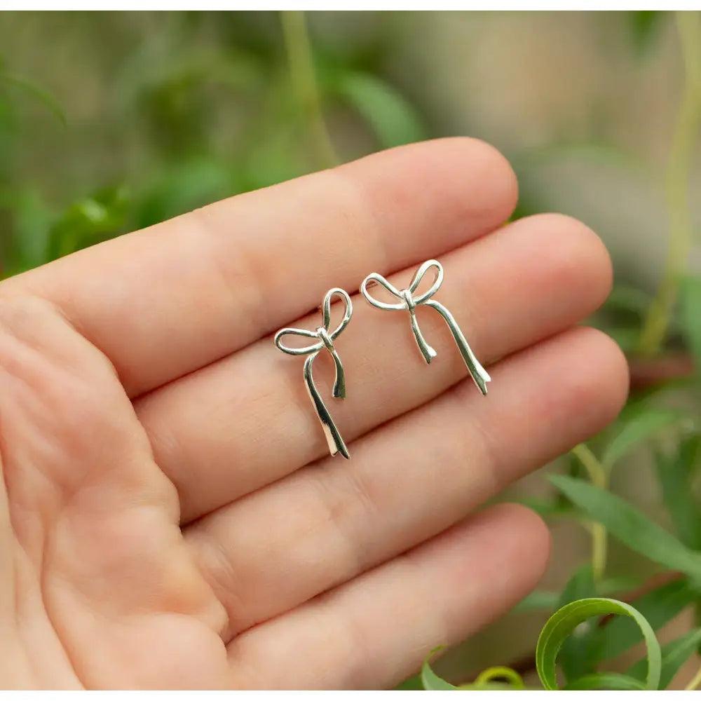 Bow Ribbon Earrings Earrings Handmade Handcrafted