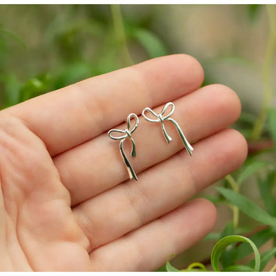 Bow Ribbon Earrings Earrings Handmade Handcrafted