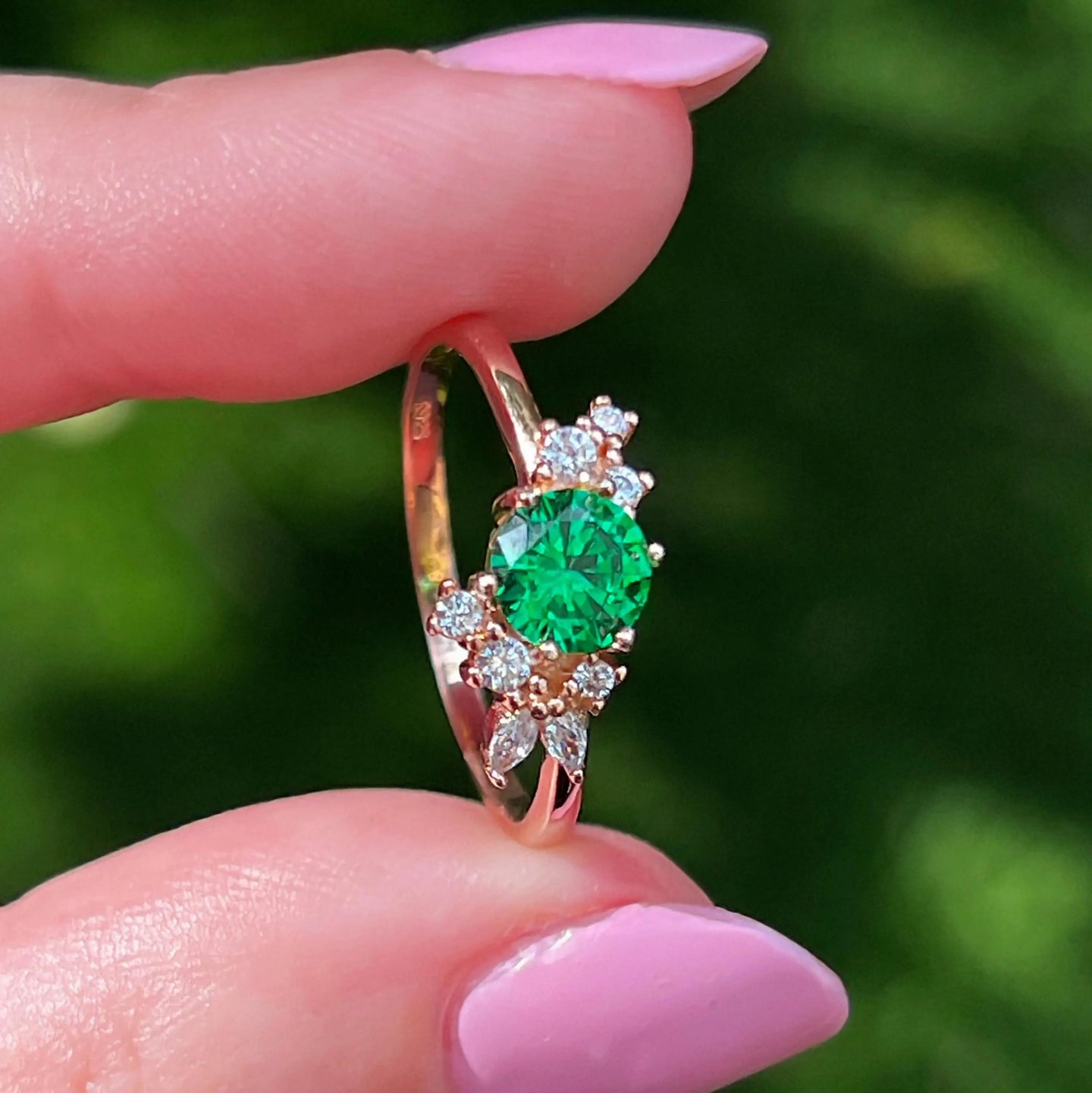 The Heirloom - Brilliant Emerald Cluster Ring