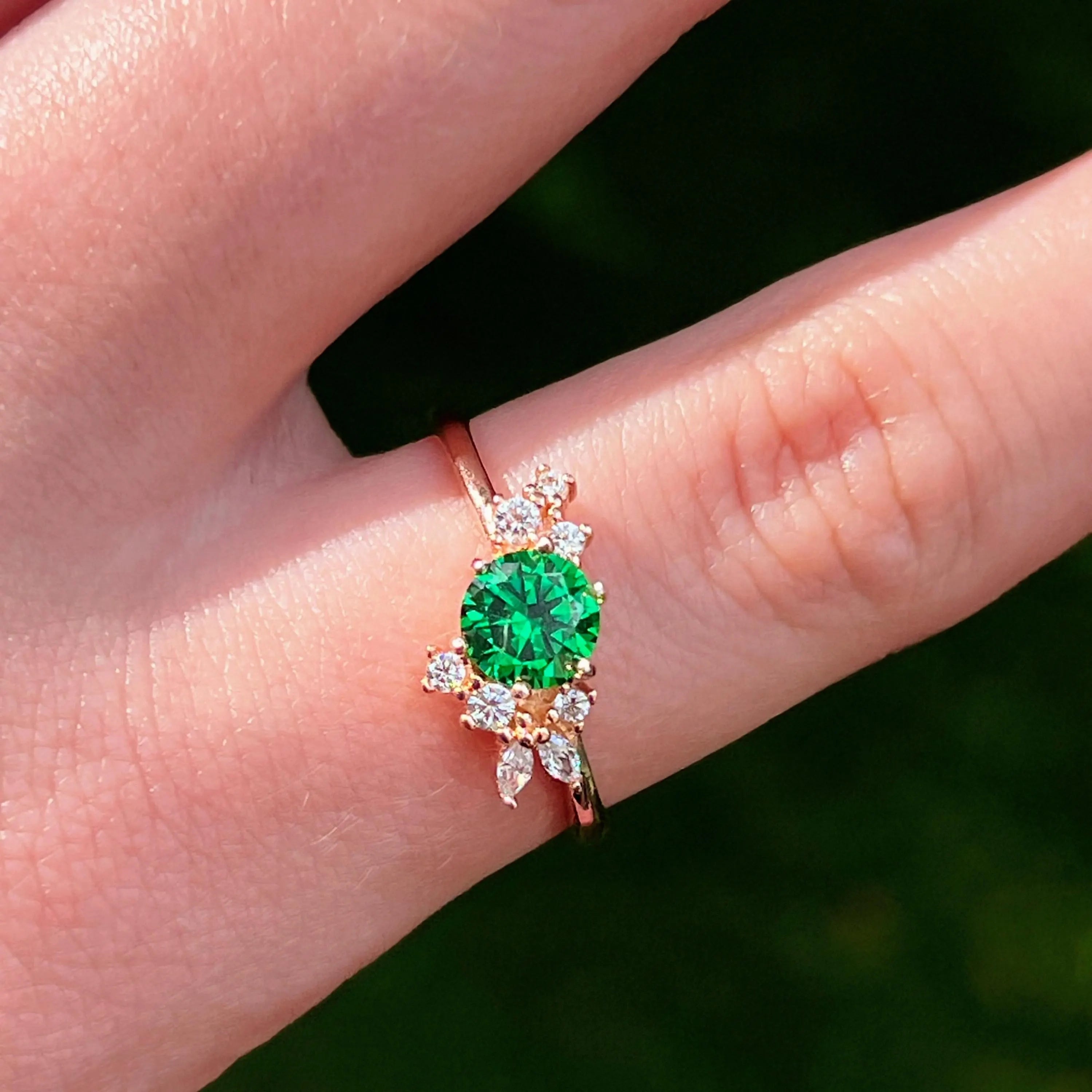 The Heirloom - Brilliant Emerald Cluster Ring