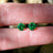 Brilliant Emerald Stud Earrings Earrings Handmade Handcrafted