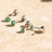 Brilliant Emerald Stud Earrings Earrings Handmade Handcrafted