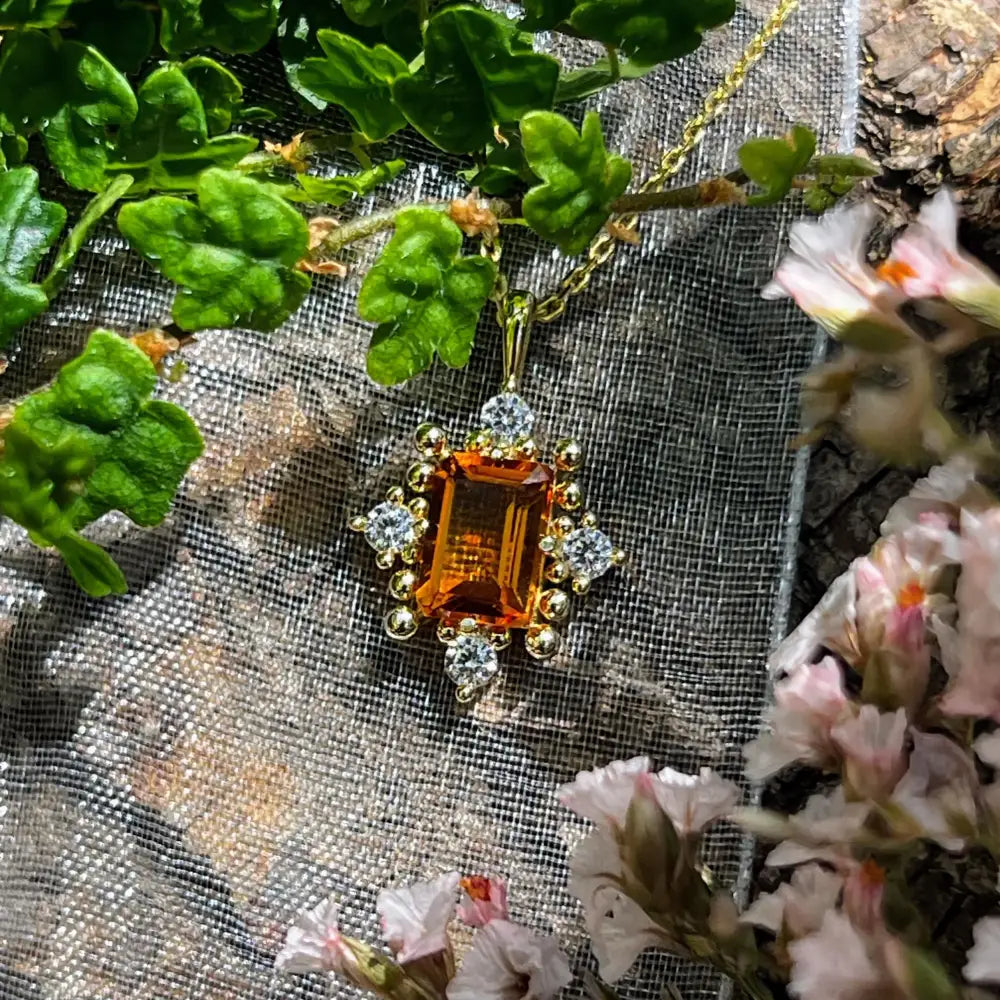 The Marielle - Citrine Necklace Necklaces Handmade Handcrafted