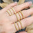 Citrine Half Eternity Band Rings Handmade Handcrafted