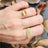 Citrine Half Eternity Band Rings Handmade Handcrafted