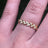 Moissanite Laurel Leaf Half Eternity Band Rings Handmade Handcrafted