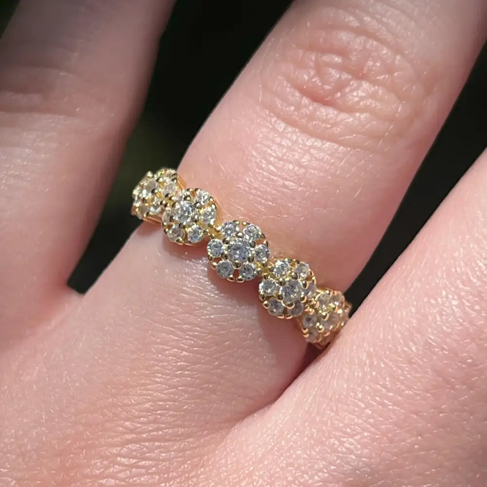 Bubble Eternity Band - Moissanite Rings Handmade Handcrafted