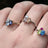 Custom 3 Stone Cluster Ring Rings Handmade Handcrafted