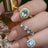 Custom 9 Stone Cluster Band Rings Handmade Handcrafted