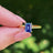 Custom Gemstone Hidden Halo Ring Rings Handmade Handcrafted
