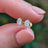 Micro Stud Oval - Lab Diamond Earrings Handmade Handcrafted