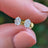 Micro Stud Oval - Moissanite Earrings Handmade Handcrafted